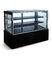 Marble Base Refrigerated Bakery Display Case With LED Lights For Pastry And Cafe